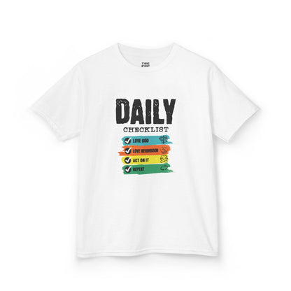 Daily Checklist - Kids Unisex T-Shirt