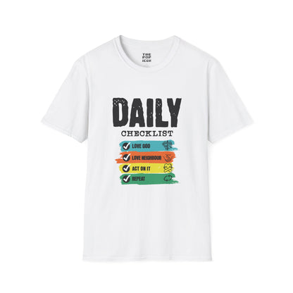 Daily Checklist - Adult Unisex T-Shirt