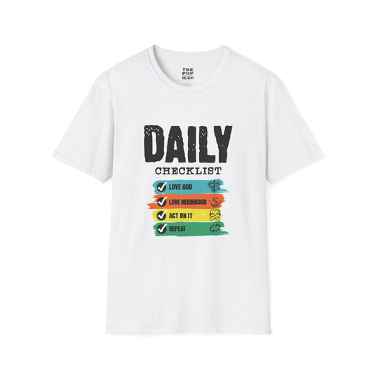 Daily Checklist - Adult Unisex T-Shirt