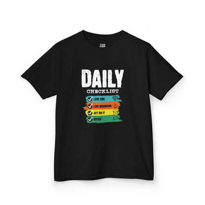 Daily Checklist - Kids Unisex T-Shirt