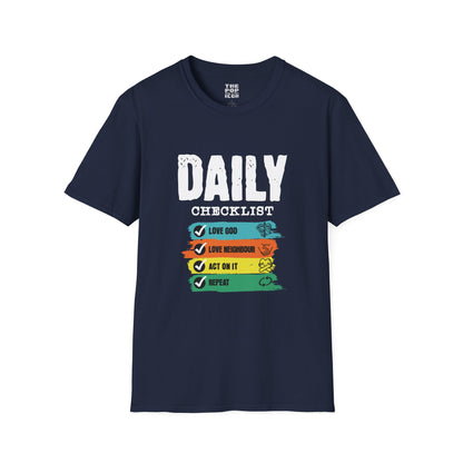 Daily Checklist - Adult Unisex T-Shirt