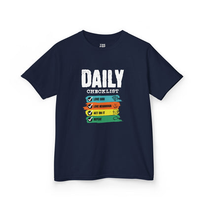 Daily Checklist - Kids Unisex T-Shirt