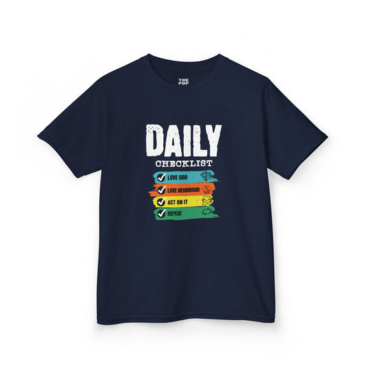 Daily Checklist - Kids Unisex T-Shirt