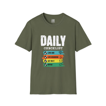 Daily Checklist - Adult Unisex T-Shirt